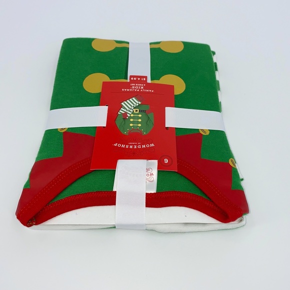 NEW Kids Holiday Elf Pajama Set 2 pc set Christmas - Picture 3 of 11